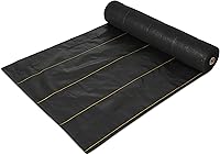 DeWitt Pro-5 5oz Heavy-Duty Weed Barrier Fabric 4x250ft - Woven Landscape Mat for Gardens, Raised Beds, Greenhouses & Commercial Use
