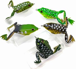WASAGA Froschköder 5g/8g/12g Topwater, 5er-Set