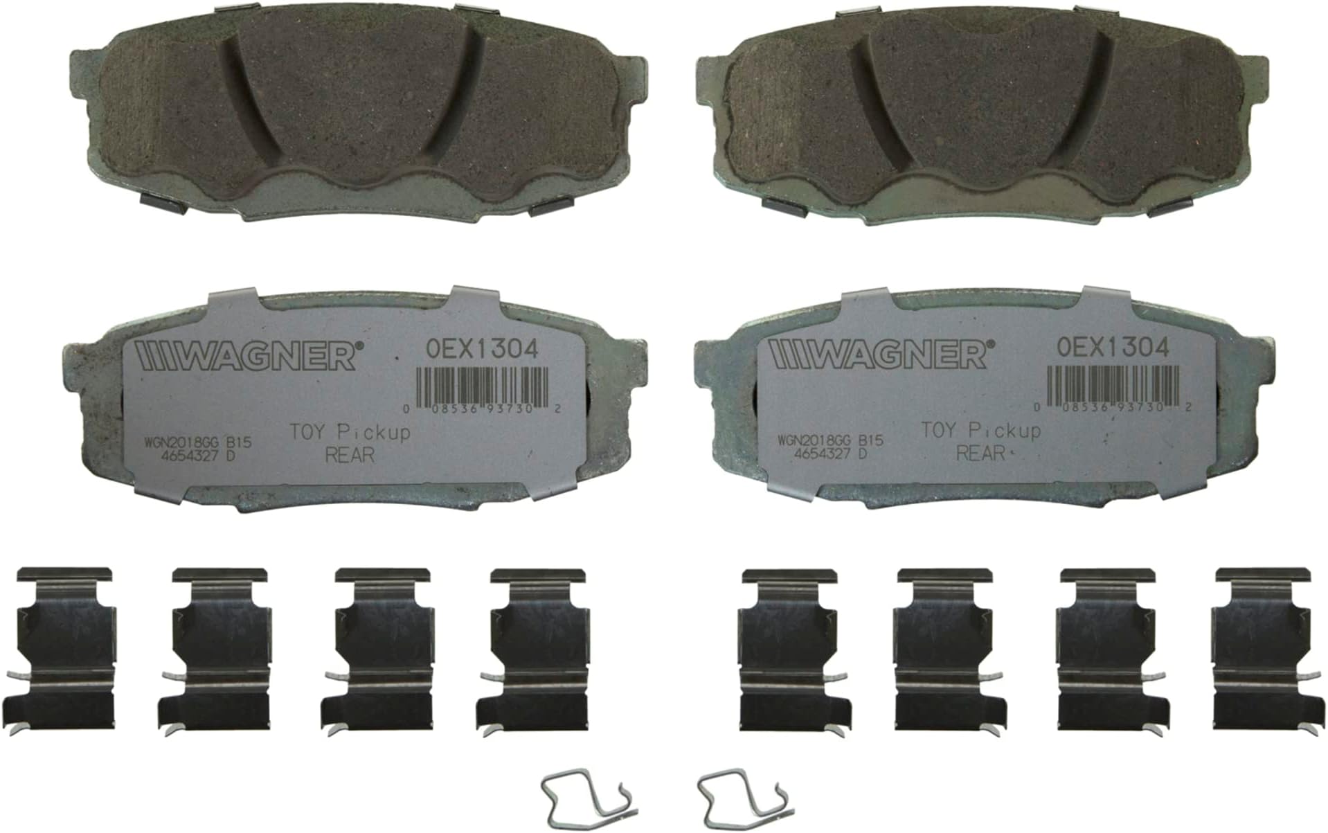 Wagner Brake OEX OEX1304 Disc Brake Pad Set Premium Ceramic