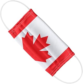 Popfunk Canadian Flag 1-Ply Reusable Face Mask Covering, Unisex