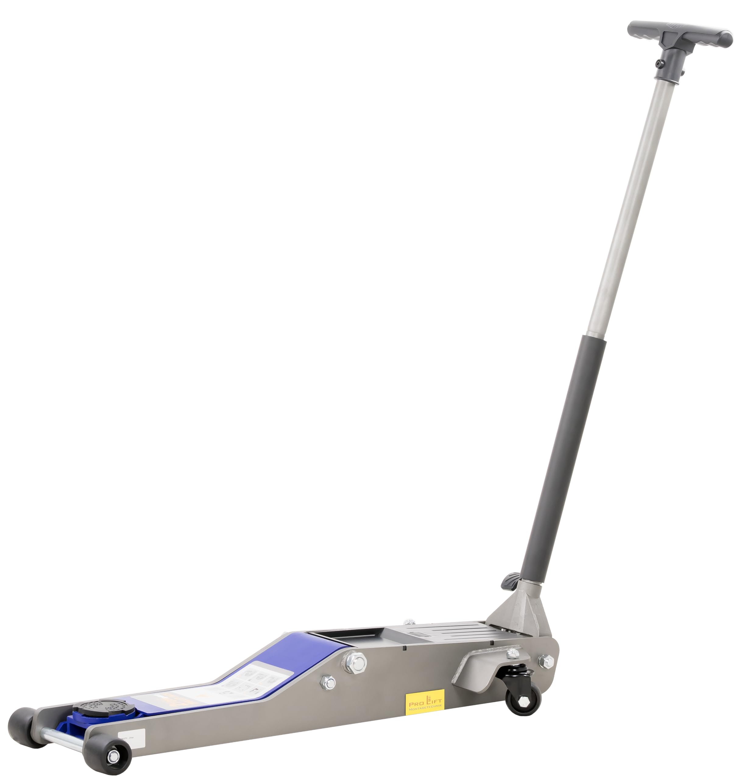 2T - Gato hidráulico (versión Larga, Altura de elevación 73 mm - 525 mm, Modelo Pesado)