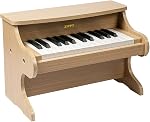 ZIPPY Kids Piano Keyboard, 25 Keys Digital Piano for Kids, Mini Music Educational Instrument Toy, Wood Toy for Toddlers Girls Boys (Oak)