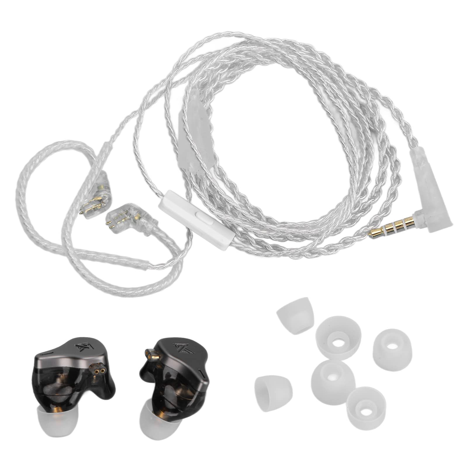 KZ DQ6 In-Ear Monitor Hoofdtelefoon 3DD HiFi Sport Bedrade Oortelefoon Ruisonderdrukking Hoofdtelefoon Stereo Hoofdtelefoon met-Zilver Met Microfoon KZ DQ6 In-Ear Monitor Hoofdtelefoon 3DD HiFi Sport Bedrade Oortelefoon Ruisonderdrukking Hoofdtelefoon Stereo Hoofdtelefoon met-Zilver Met Microfoon