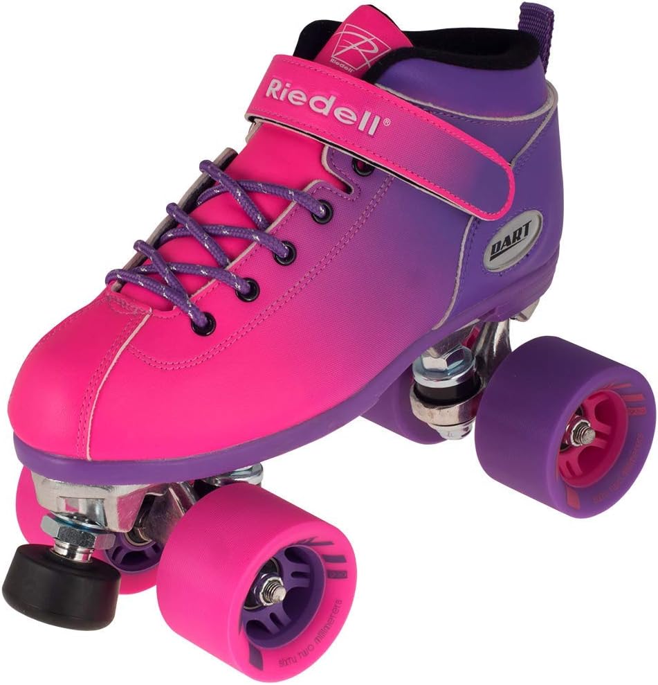 Riedell Purple and Pink Dart Ombre Roller Skate