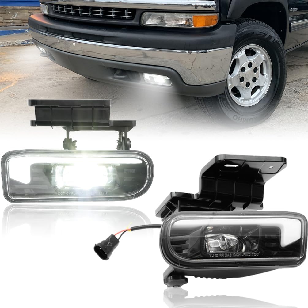 NJSBYL LED Fog DRL Lights for Chevy Silverado Tahoe