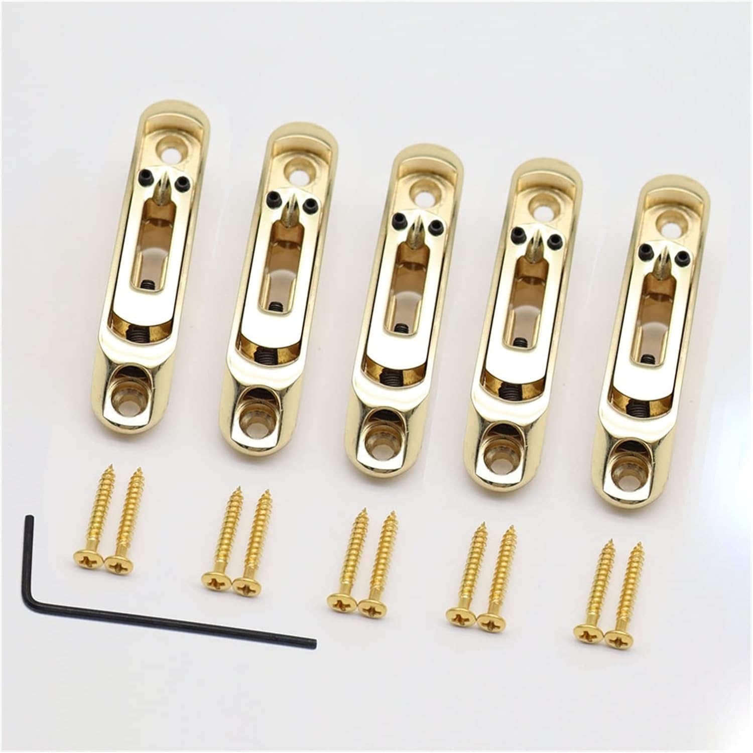 Amazon.com - 5 Pcs Guitar Bridge Saddles Single Individual Bridge ...