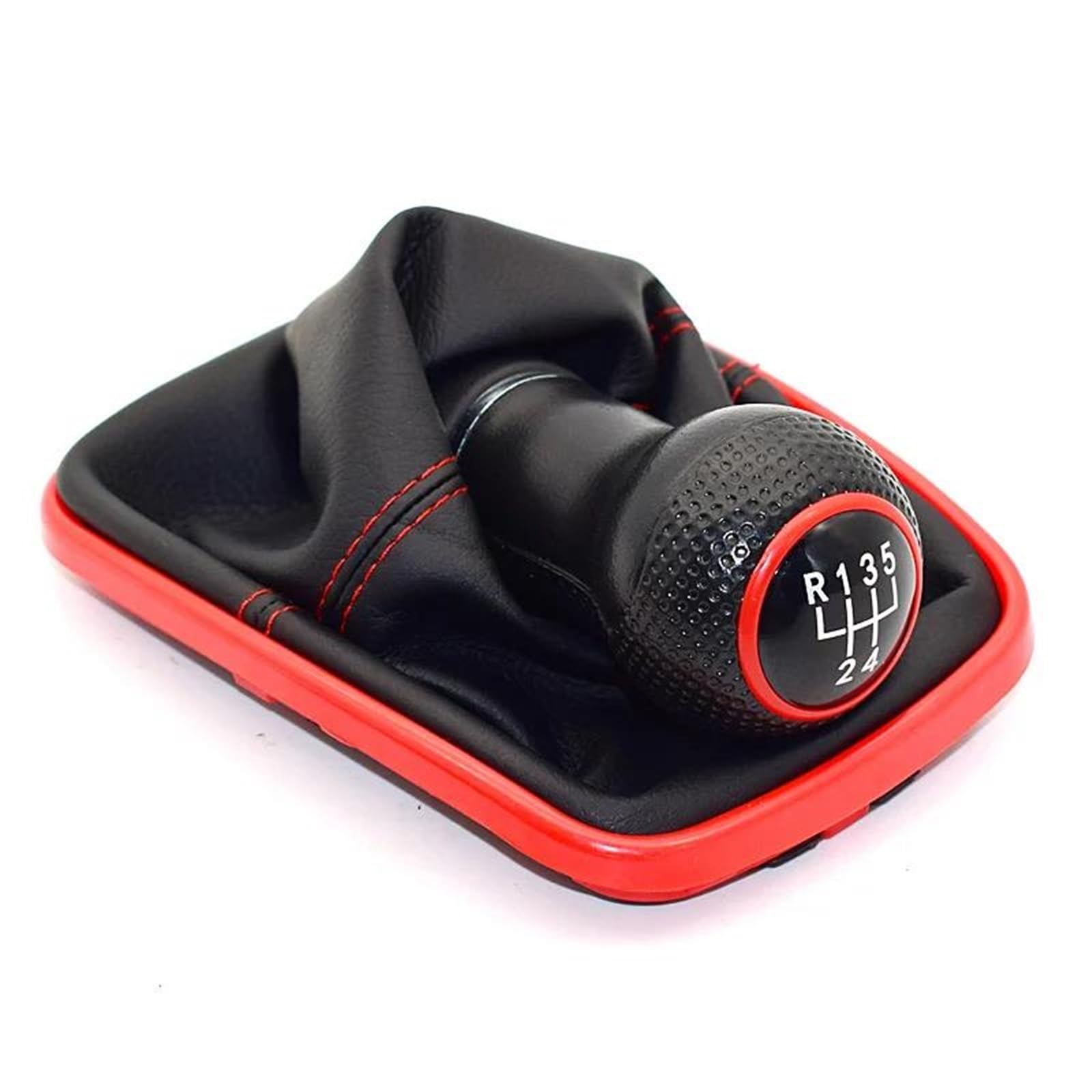 Fhuwaz 5 Speed2 Car Gear Knob For 1999-2004 Golf 4 Iv Mk4 Gti R32 Bora Jetta Mt 12Mm 5/6 Speed Car Gear Shift Knob Lever Shifter Gaitor Boot(5 Speed2)