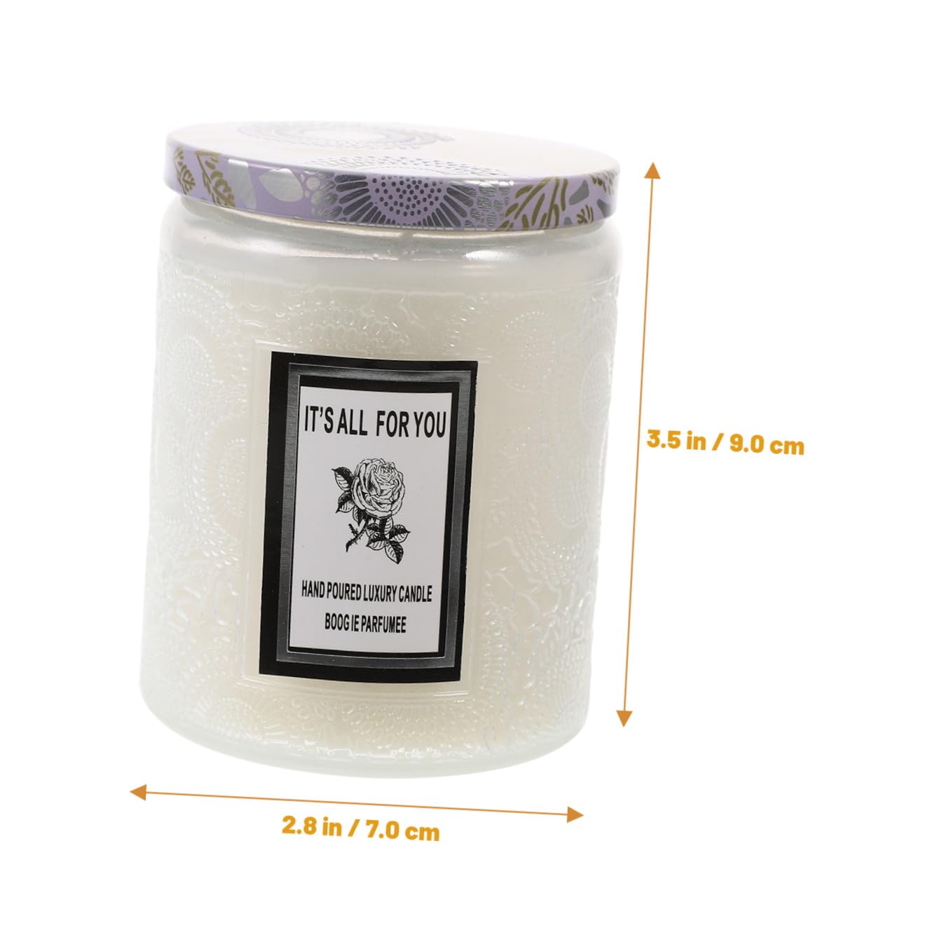 MAGICLULU 3st Desktop-kerzendekor Duftkerzen Lavendel Teelichter Kerzen Kerzenhalter Kerzenherstellung Kit Dekorativ Gewächshaus Duftend Flackern Kerzenwachs Stinkend Laternen Weiß Glas