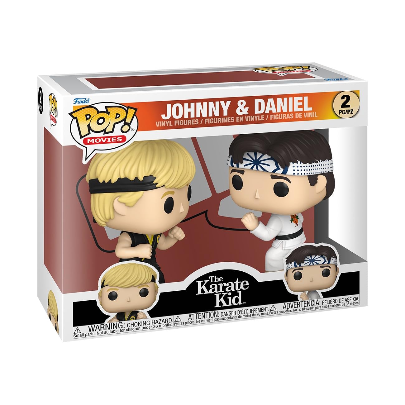 Funko Pop! Movies: The Karate Kid – Johnny & Daniel 2 Pack - Les Beatles, Paul McCartney, John Lennon, RIngo Starr, George Harrison Funko Pop! Movies: The Karate Kid - Johnny & Daniel 2 Pack