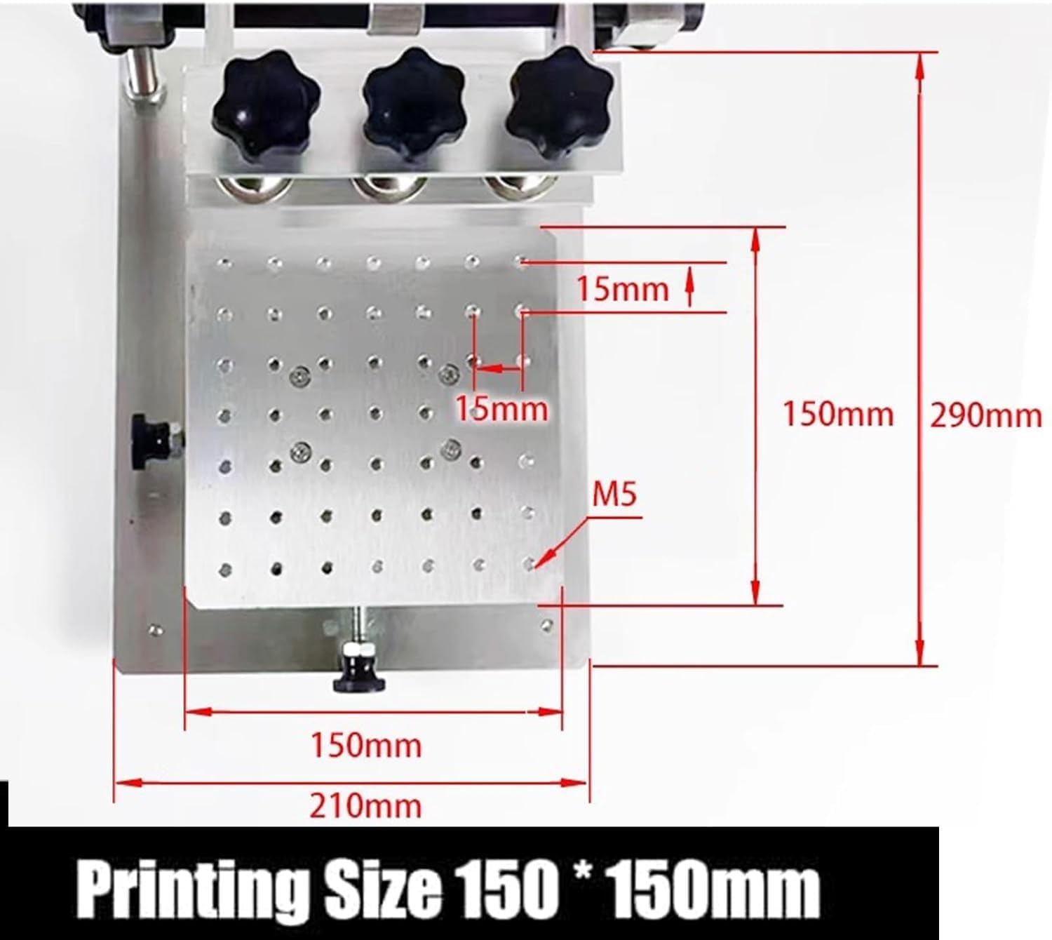 Ręczna stacja do sitodruku SMT ze stołem do pasty lutowniczej z siatki stalowej, regulowana do precyzyjnego prototypowania PCB, majsterkowania i naprawy elektroniki (150x150mm)