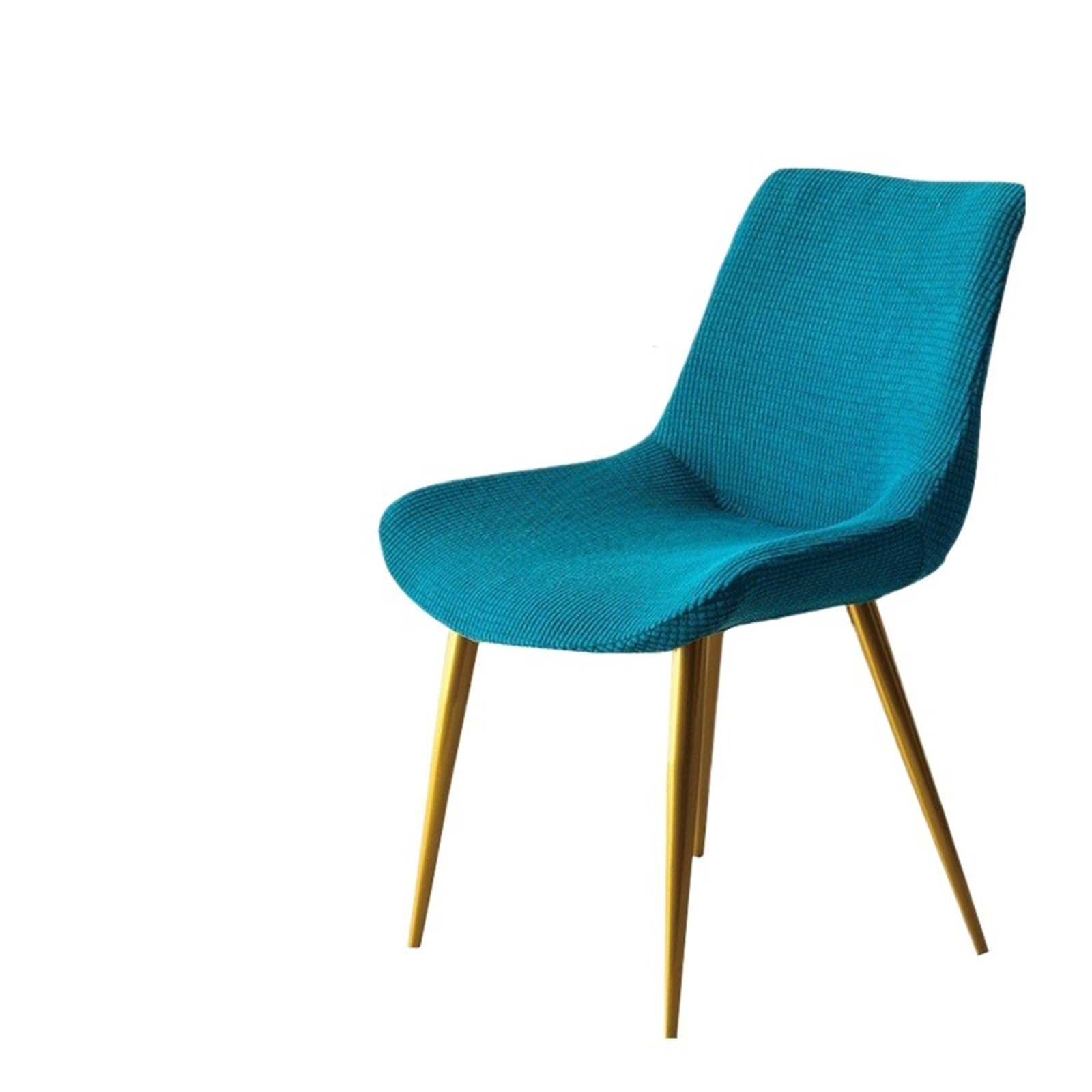 RYQZHHY Chair Cover Curved Backrest Dining Chair Cover General Household Elastic Solid Concave Stool