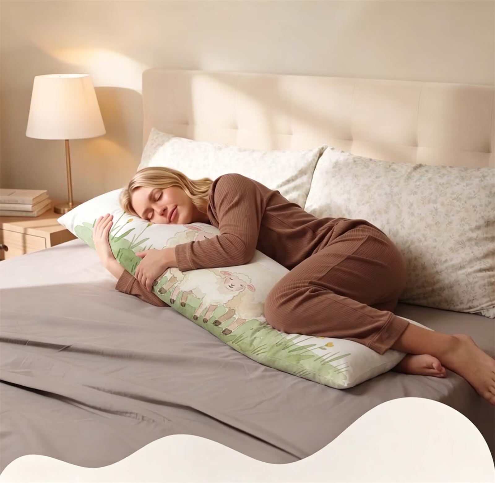 Amore-4 Federe Cuscino Letto 50 x 150 cm, Grande Cuscini per Divano Lino, | Doppia Faccia Stampa, Rosso Fodera per Cuscino Decorativa, con Cerniera, Cuscino per Dormire Sul Fianco j-4