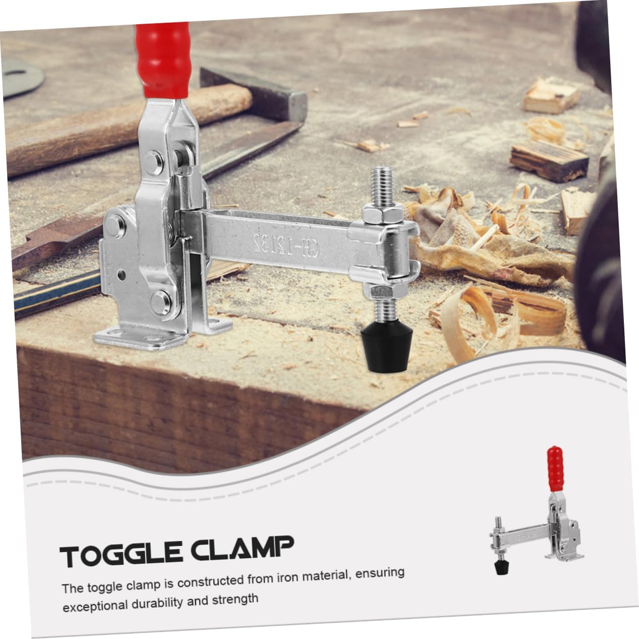 Holibanna 2pcs Welding Toggle Clamps Fixed Quick Release Clamps for Workshop Location and Woodworking Tasks and Design for Workpieces