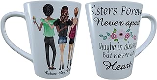 Summer Days Sisters Forever Latte Mug, Custom Sisters Mug, Personalised Sisters Mug, Latte Mug, Custom Sister Gift, Personalised Latte Mug