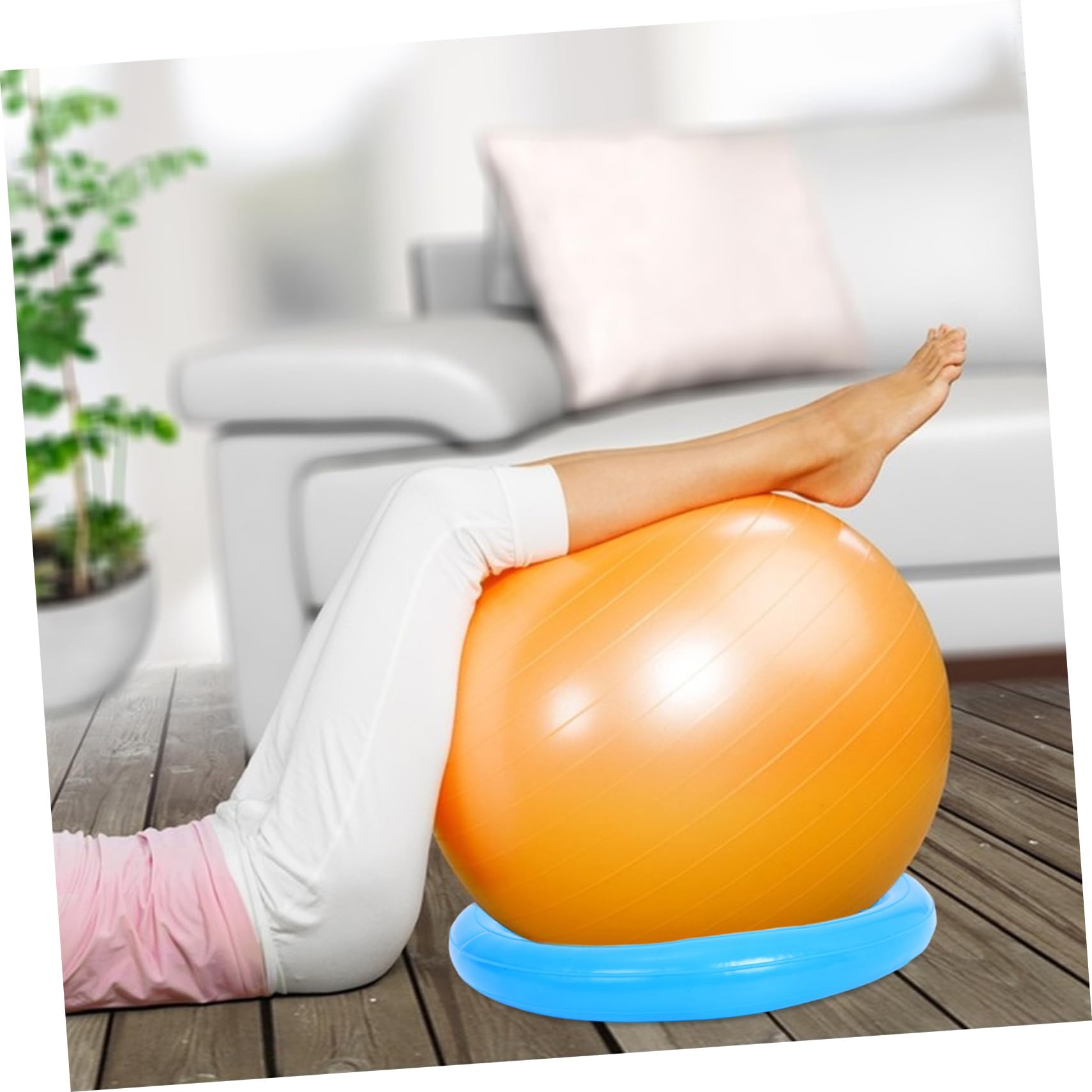 Chaise De Yoga avec Ballon d'exercice, Base pour La Maison, Le Bureau, La Stabilité, Équipement De Fitness, Siège pour Soulager Les Maux De, Outil D'entraînement pour