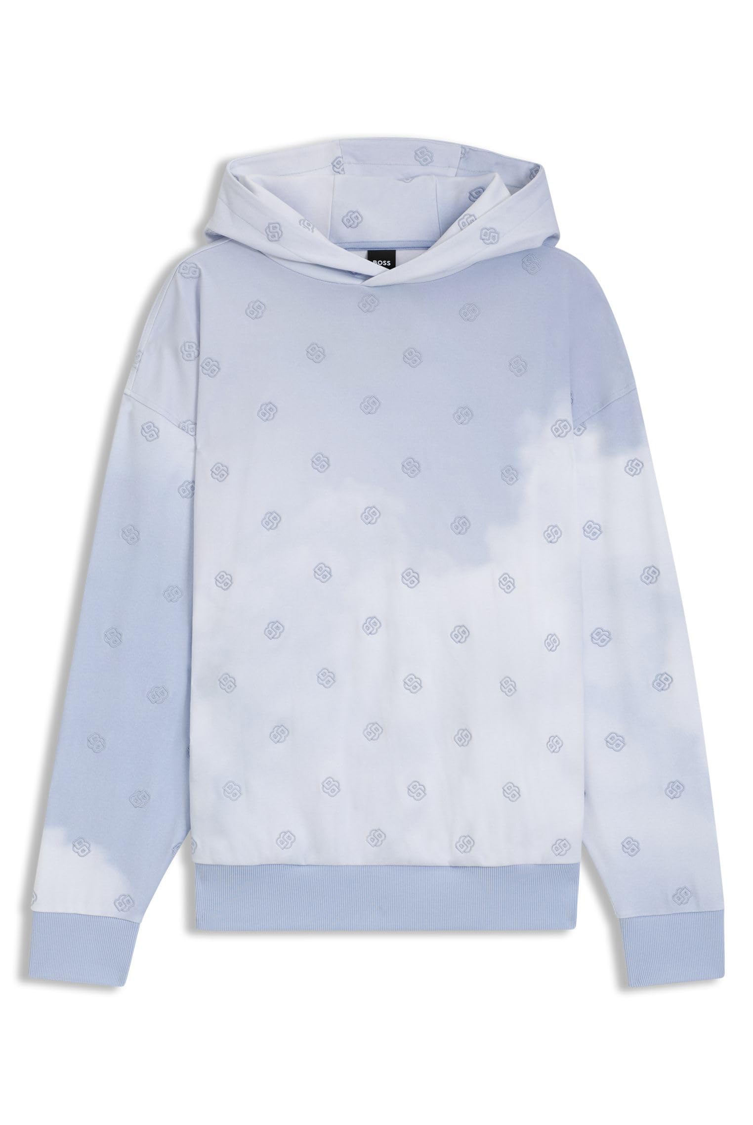 [ボス] Double B モノグラム クラウドアートワーク フーディ メンズ