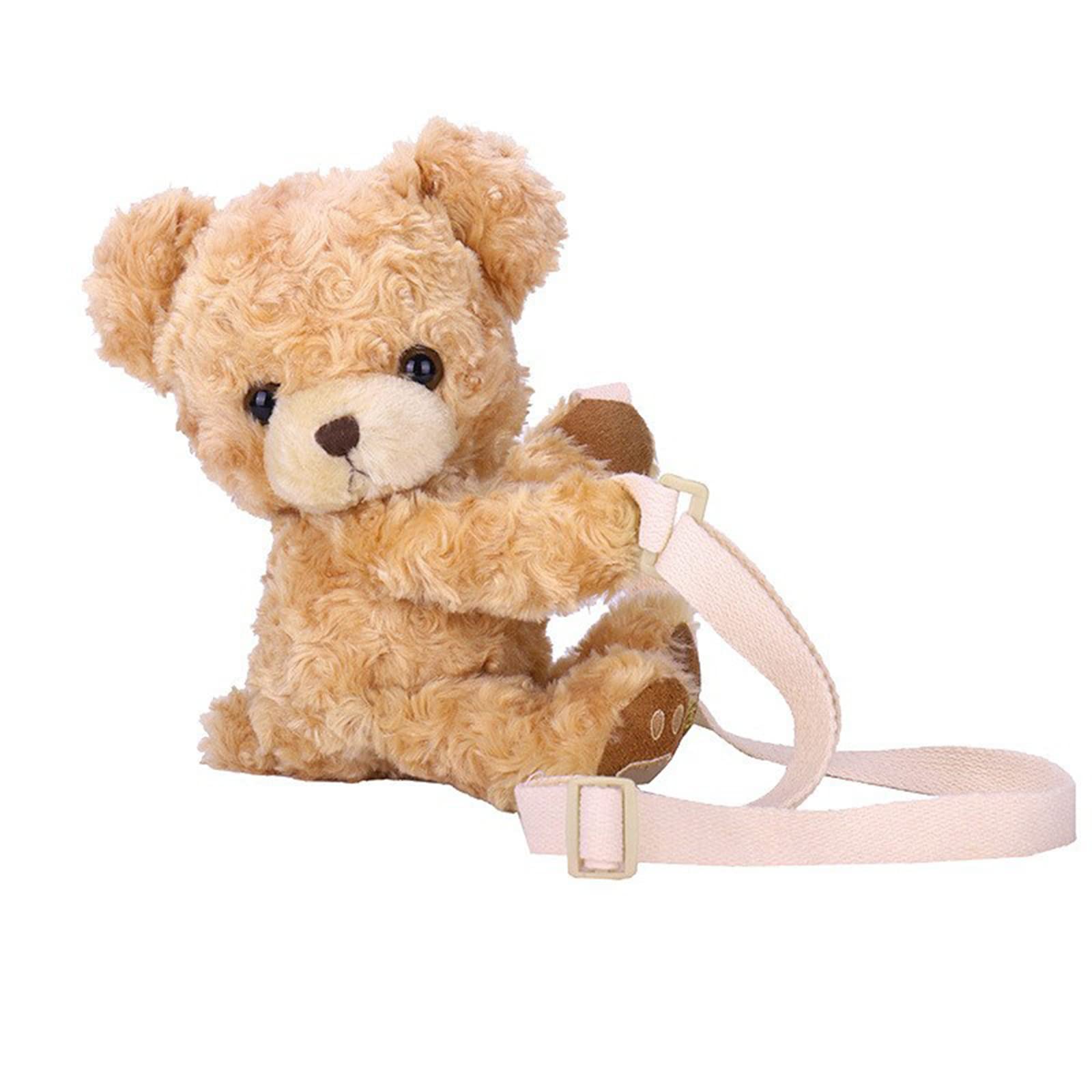 HISYI Mini Bear Crossbody Bags for Women - Phone, Cosmetic & Coin Purse Bags With Lovely Smile Bear Pattern