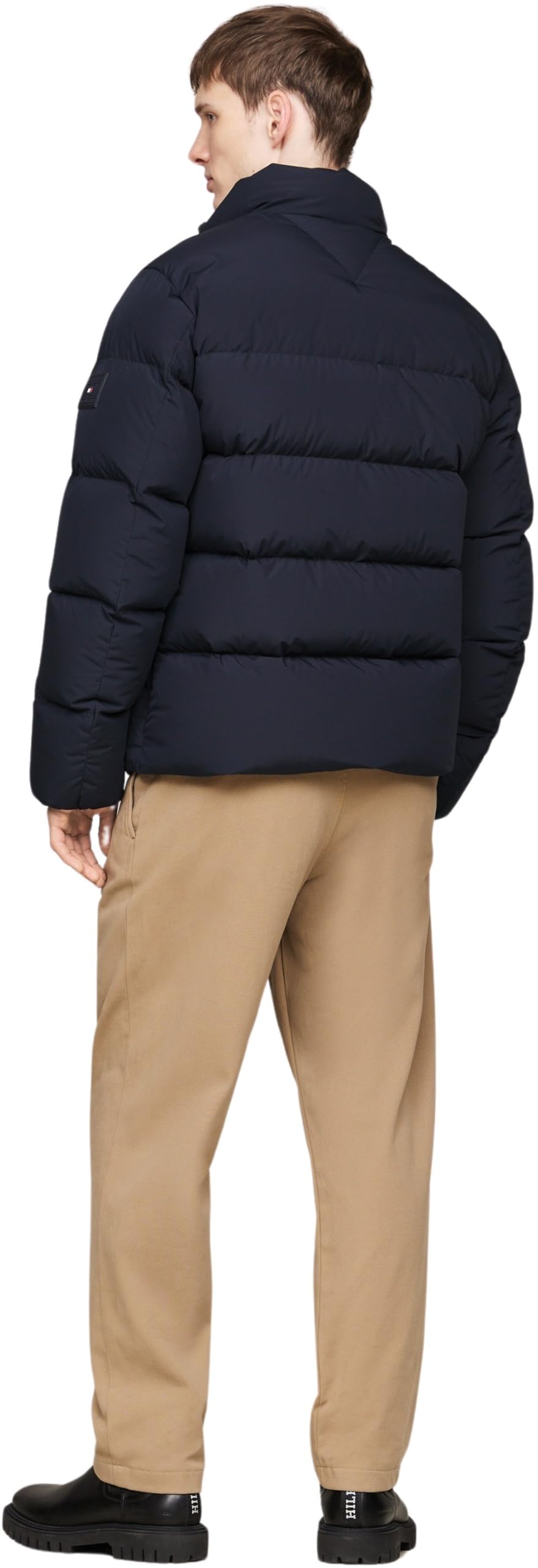 Tommy Hilfiger Herren Pufferjacke Down Puffer Jacket mit Taschen, Blau (Desert Sky), 3XL – Ansicht 2