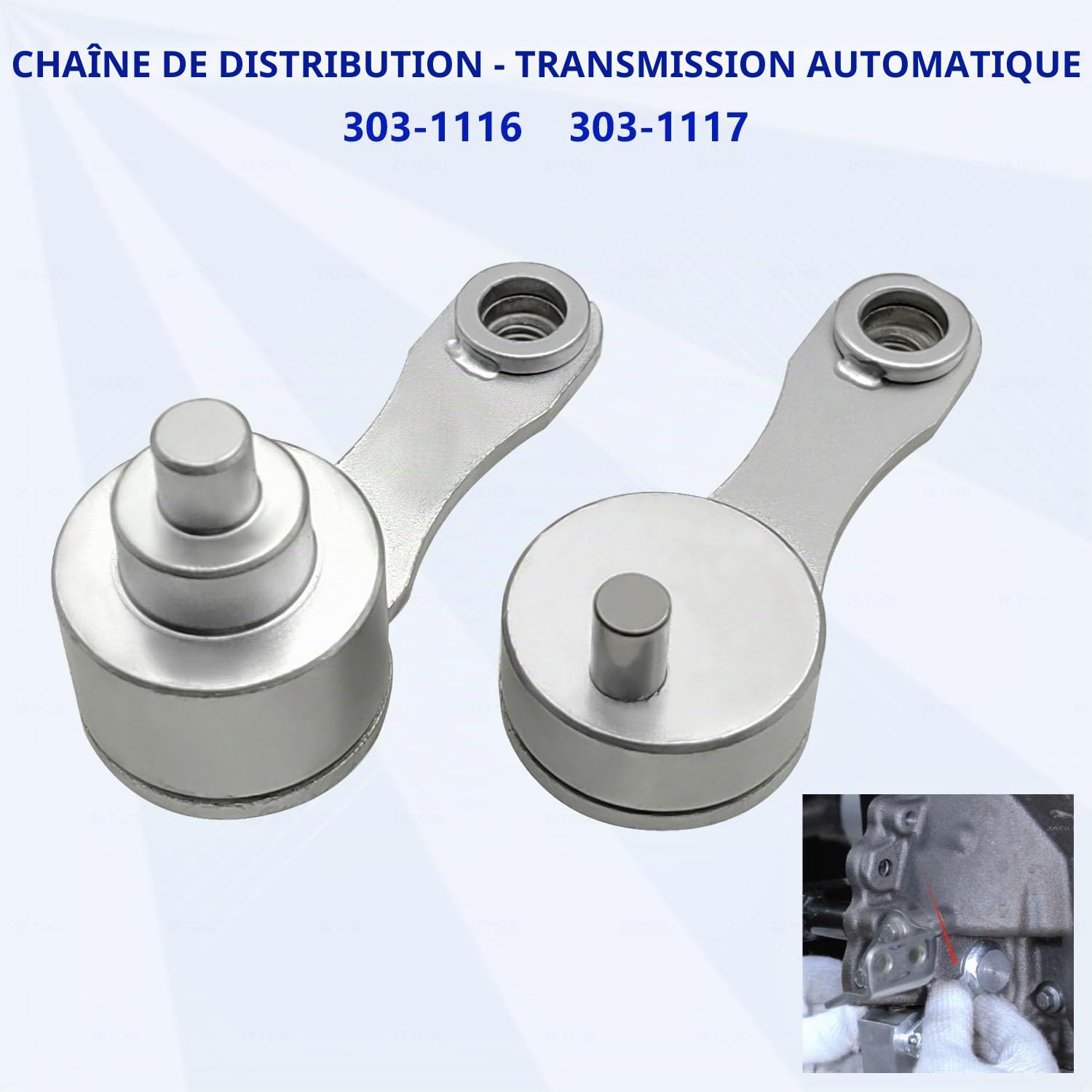 ZKTOOL Outil de Synchronisation et de Verrouillage d'Alignement d'Arbre à Cames, Compatible avec Land Rover Range Rover Jaguar 2.7 3.0 5.0 V6 306DT, Outil de Chaîne de Distribution, 303-1116, 303-1117