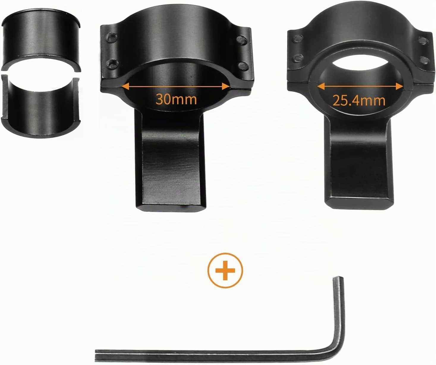 Soporte ajustable para linterna M062, accesorio de montaje 25.4-30 mm con adaptador de reducción