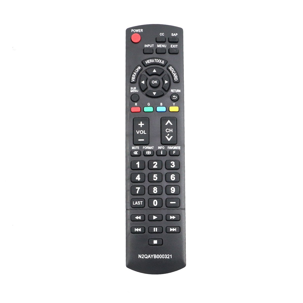 Amazon.com: Replace Remote N2QAYB000321 for Panasonic TVs TC