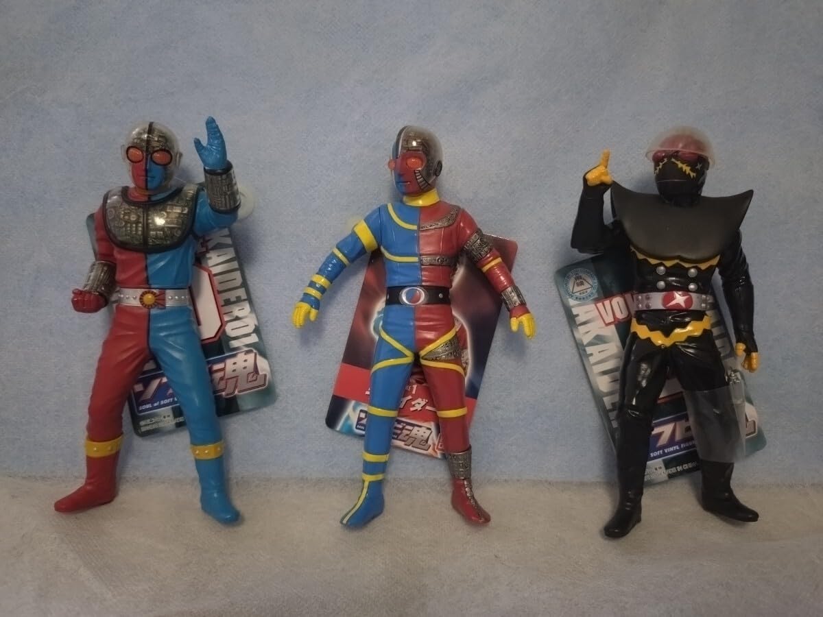 ソフビ魂　キカイダーシリーズ3体セット ソフビ魂 キカイダー&キカイダー01&ハカイダー3体セット Amazon.co.jp