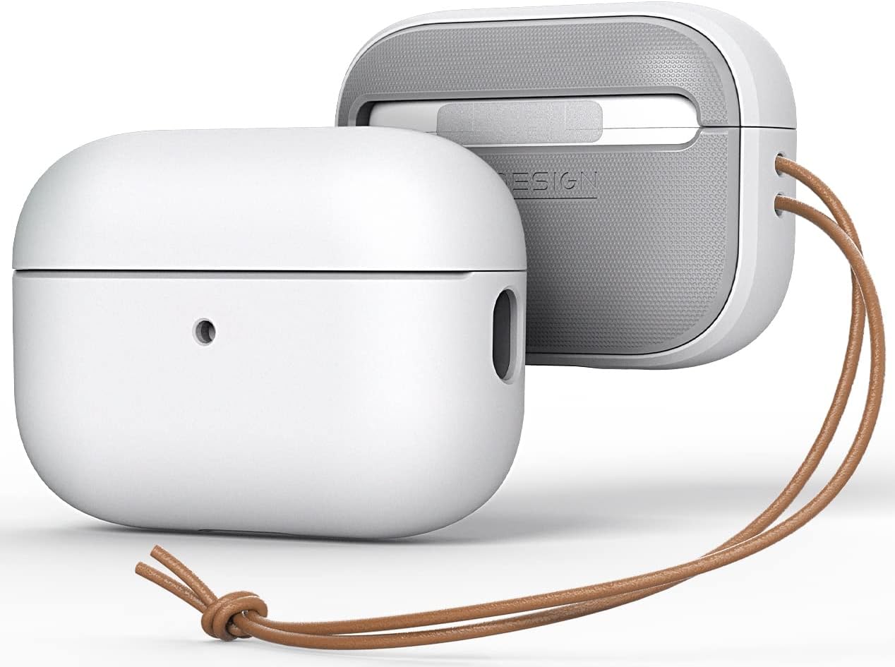 VRS Design Modern Airpods Pro Case for Apple Airpods Pro 2nd Generation (2022) (White) [US Patent Registered]