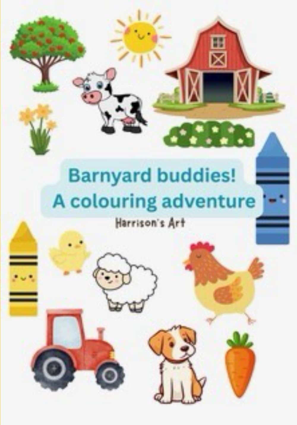 Barnyard buddies - A colouring adventure: Harrisons art