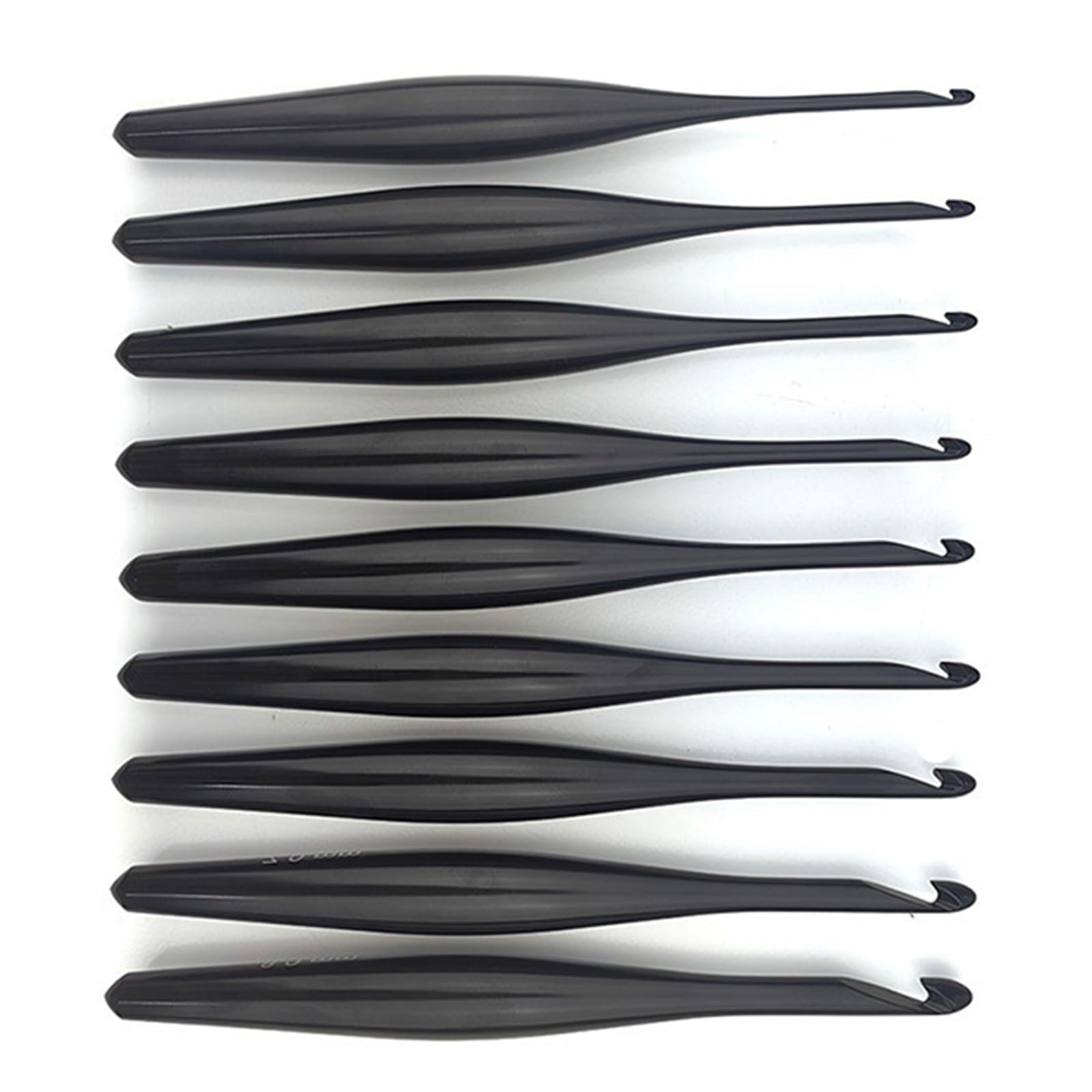 9 Stück Aluminium Häkelnadel 3, 5 mm–8, 0 mm, ergonomische Häkelnadel für Anfänger, Stricken, Häkeln, Pullover, Schal, Handschuh, Aluminium Strickwerkzeug