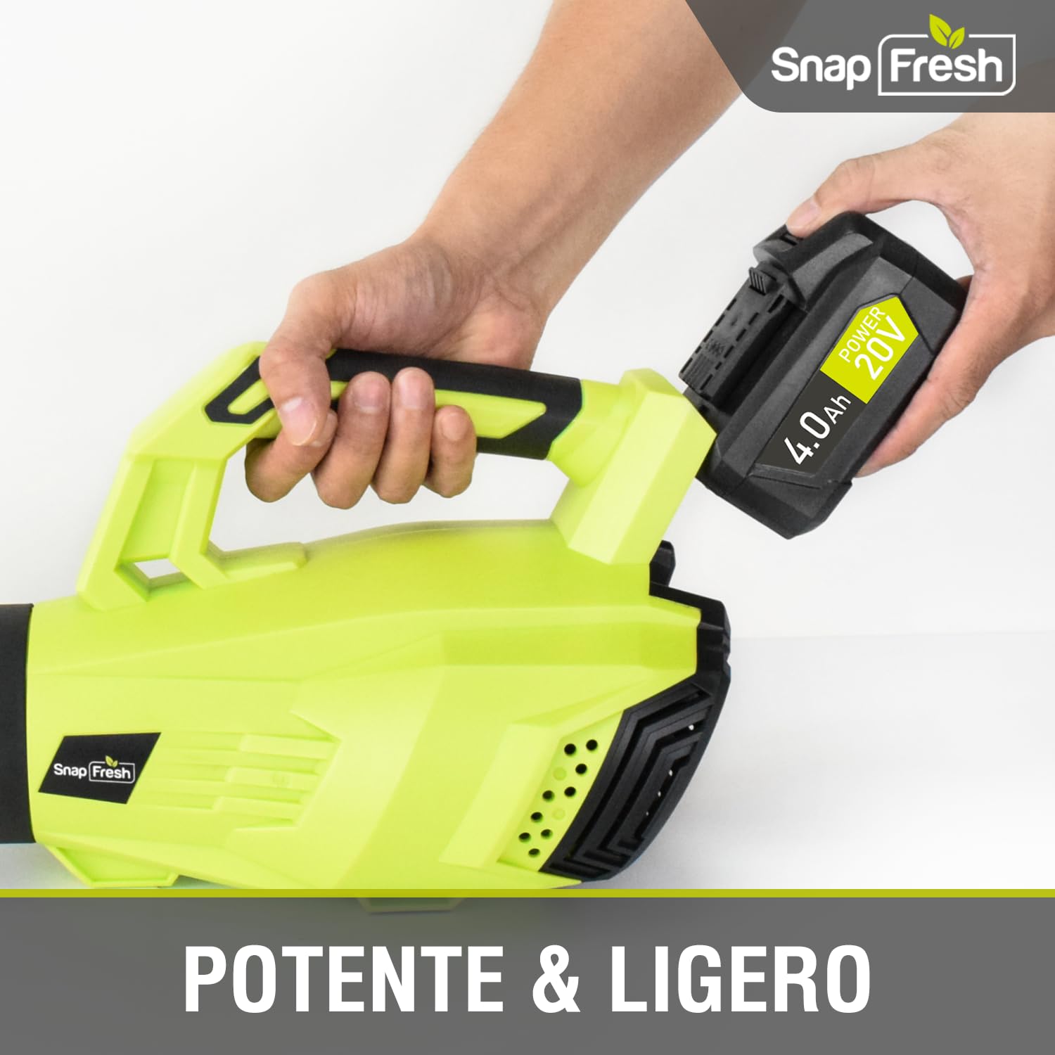 SnapFresh Batería 20V 4,0Ah Solo Disponible con la Herramienta SnapFresh20V, batería de Larga duración, batería de sin Carga rápida (BBT-DC40A)