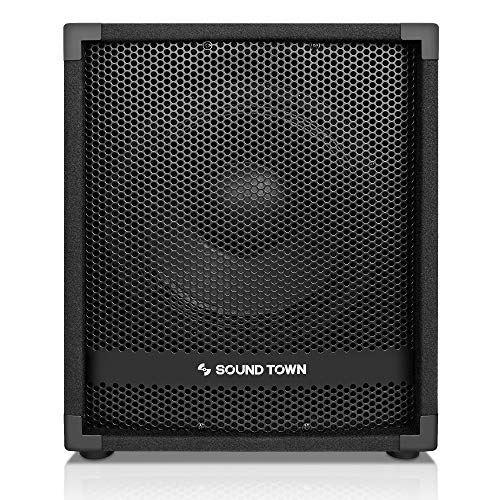 Image of Sound Town METIS Series Powered Subwoofer 1400 Watts 12 inch, with Class-D Amplifiers, 3 inch Voice Coil (METIS-12SPW)