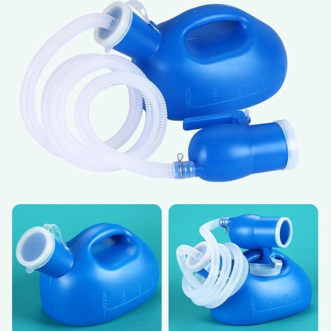 Orinal portátil para hombres con tapa 2000ml miniatura 3