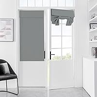 Vista 22 de Cortinas para puerta de aula, cortina de ventana con protección total de privacidad, panel de ventana opaco sólido, para puertas de vidrio, puertas