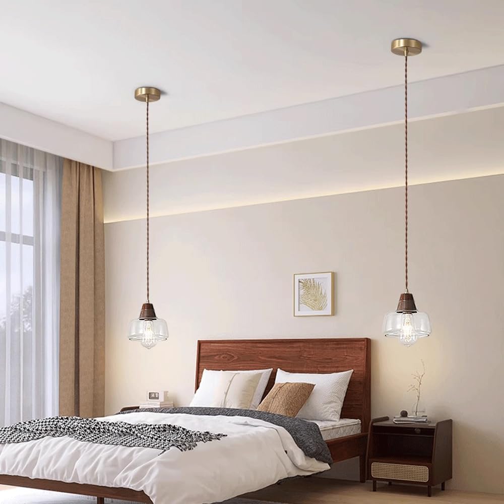 E14-Lichtquelle, Einzelkopf-Pendelleuchte, kreative Persönlichkeit, Glas-Kronleuchter, Moderne Hängeleuchte im industriellen Stil, Schlafzimmer-Esszimmer-Korridor-Dekorationsleuchten