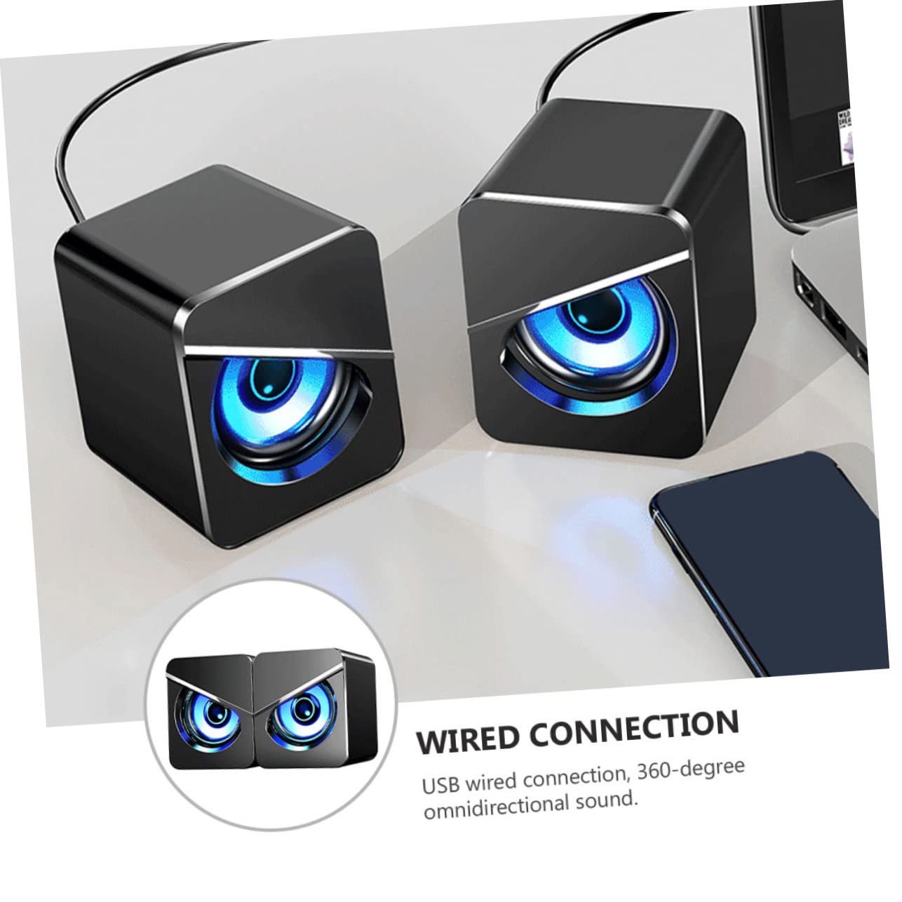 Altoparlante per Computer Desktop Altoparlanti Esterni A Completa Altoparlante da Tavolo Mini per Laptop Compatto Portatile