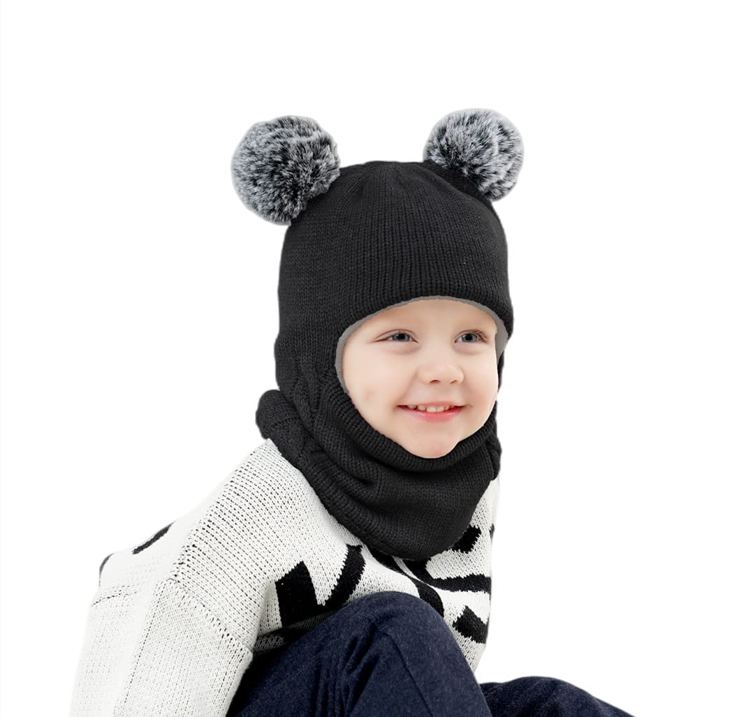 ZWA Gorro de invierno para bebés y niñas y niños pequeños