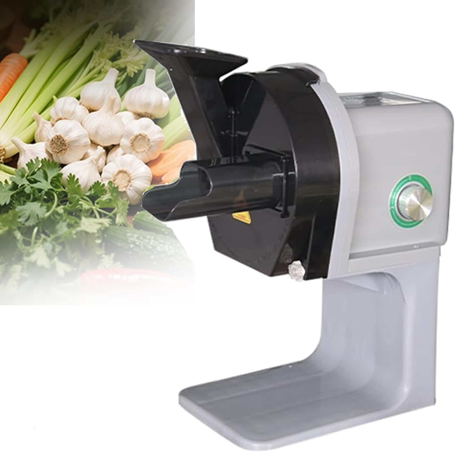 Electric Garlic Slicer, Versatile Veggie Shredder, Adjustable Thickness 1-6mm,Kitchen Processing Gadget,for Home/Restaurant