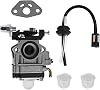 Anshin Walbro WYJ Type Carburetor Compatible Genuine Replacement for Grass Trimmers and Grass Cutters Spacer and Fuel Hose Set with Primary Pump Displacement: 26cc-33cc