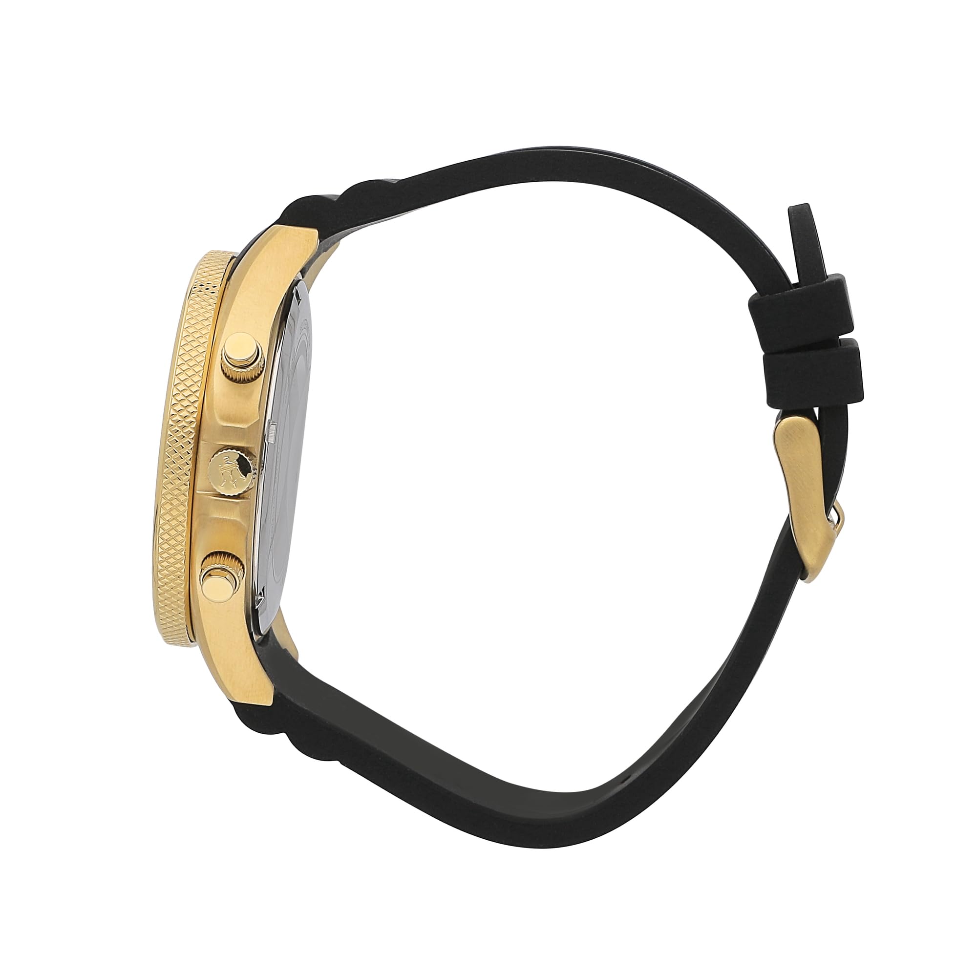 Maserati Orologio da uomo, Collezione Sfida, in Acciaio, PVD Oro, Silicone, con cinturino in Silicone - R8871640001