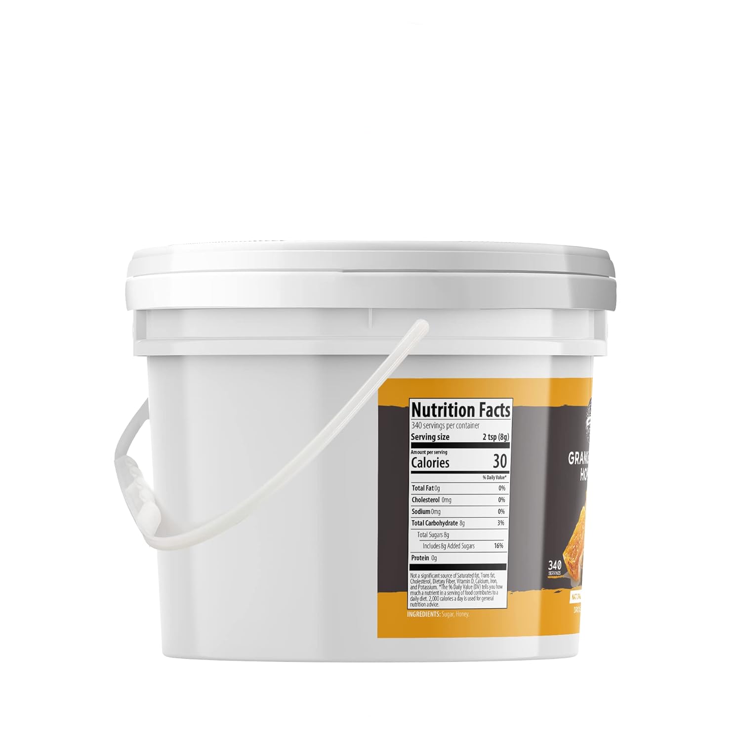 Birch & Meadow Pantry Storage Staples Bundle, Dried Whole Milk, Granulated Honey, Yogurt Powder, 1 Gallon Buckets