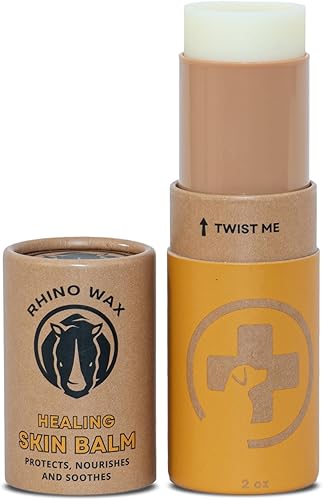 Bálsamo curativo para la piel para perros (2 onzas) - Alivio de la picazón y el rasguño del perro - Crema hidratante y picor - Calmante para eccema
