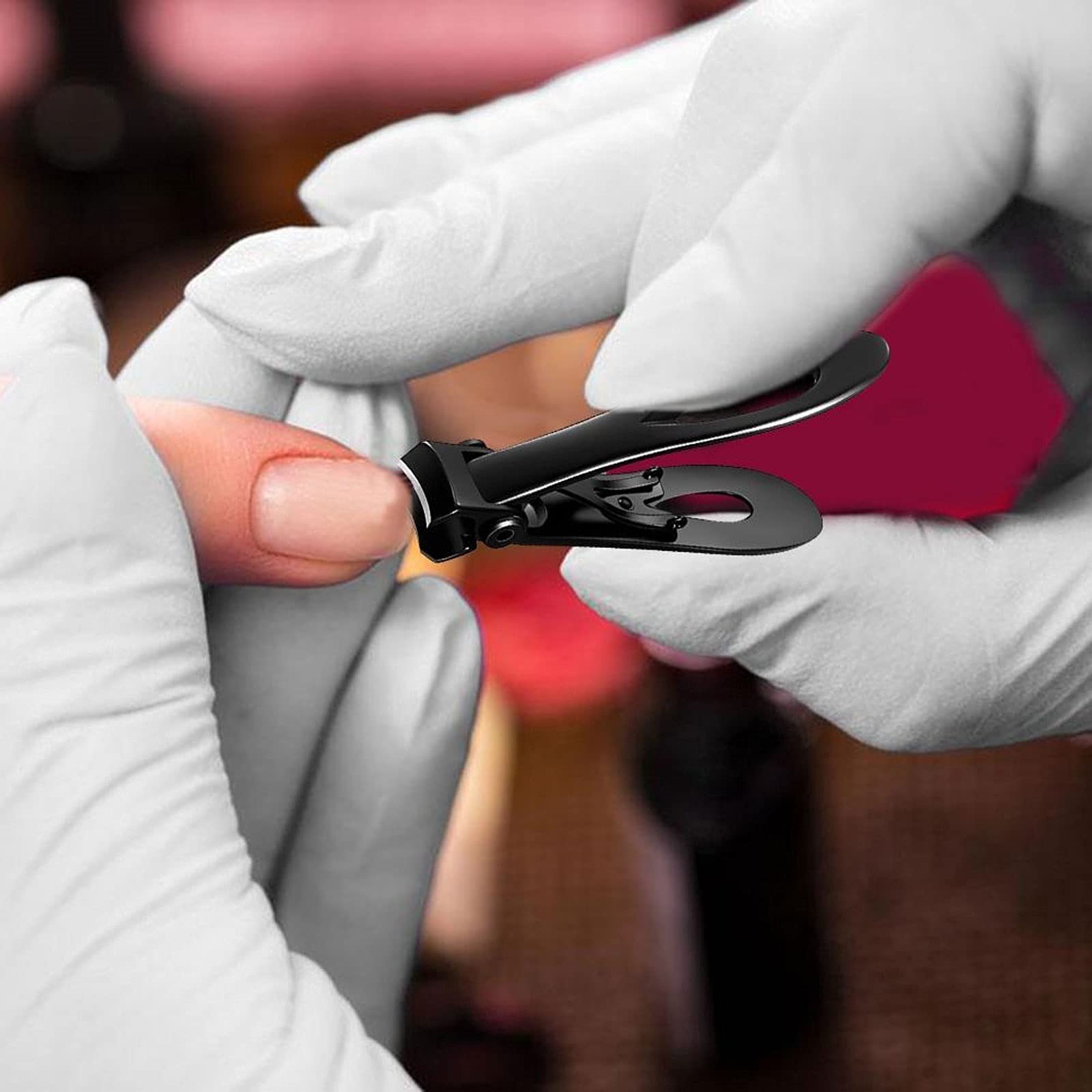 Cortaúñas de Acero Inoxidable, cortaúñas, cortaúñas, multifunción, Boca Grande, antisalpicaduras, Tijeras Individuales Grandes para manicura y pedicura