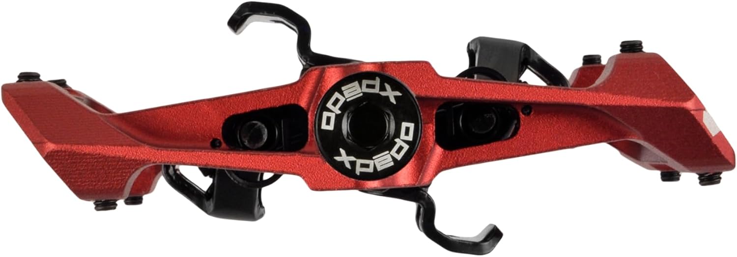XPEDO GFX Clipless Platform Bicycling Pedals | Dual-Sided Engagement, 6061 CNC Aluminum Body, Cromoly Spindle | Latitude Entry System, 16 Adjustable Pins, SPD Compatible, 6° Float