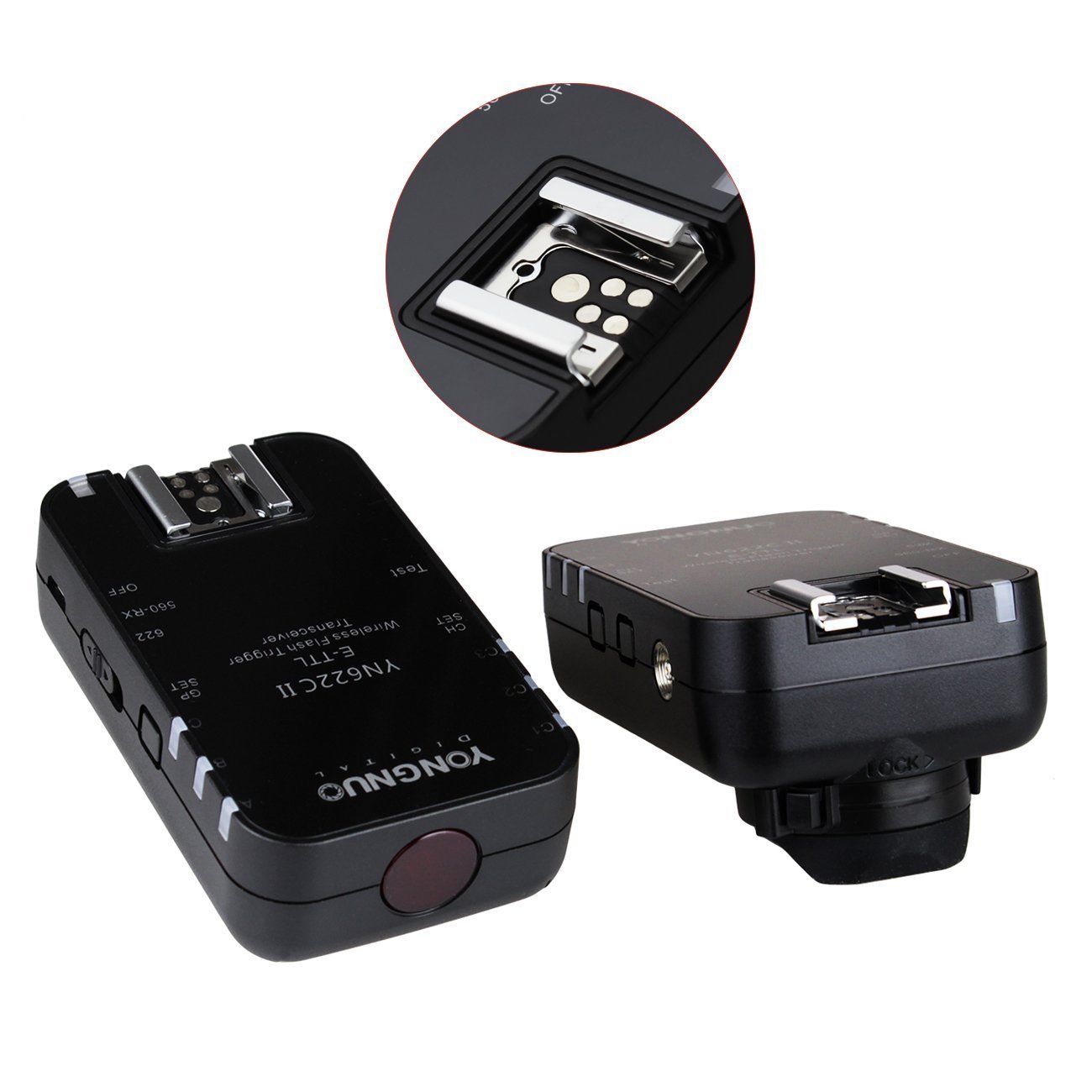 Yongnuo YN-622C II TTL Flash Télécommande Déclencheur sans Fil pour Tout Les Canon + WINGONEER Diffuseur