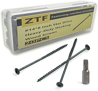 #14 X 6 Inch Long Wood Deck Screws, ZTF Star ...,