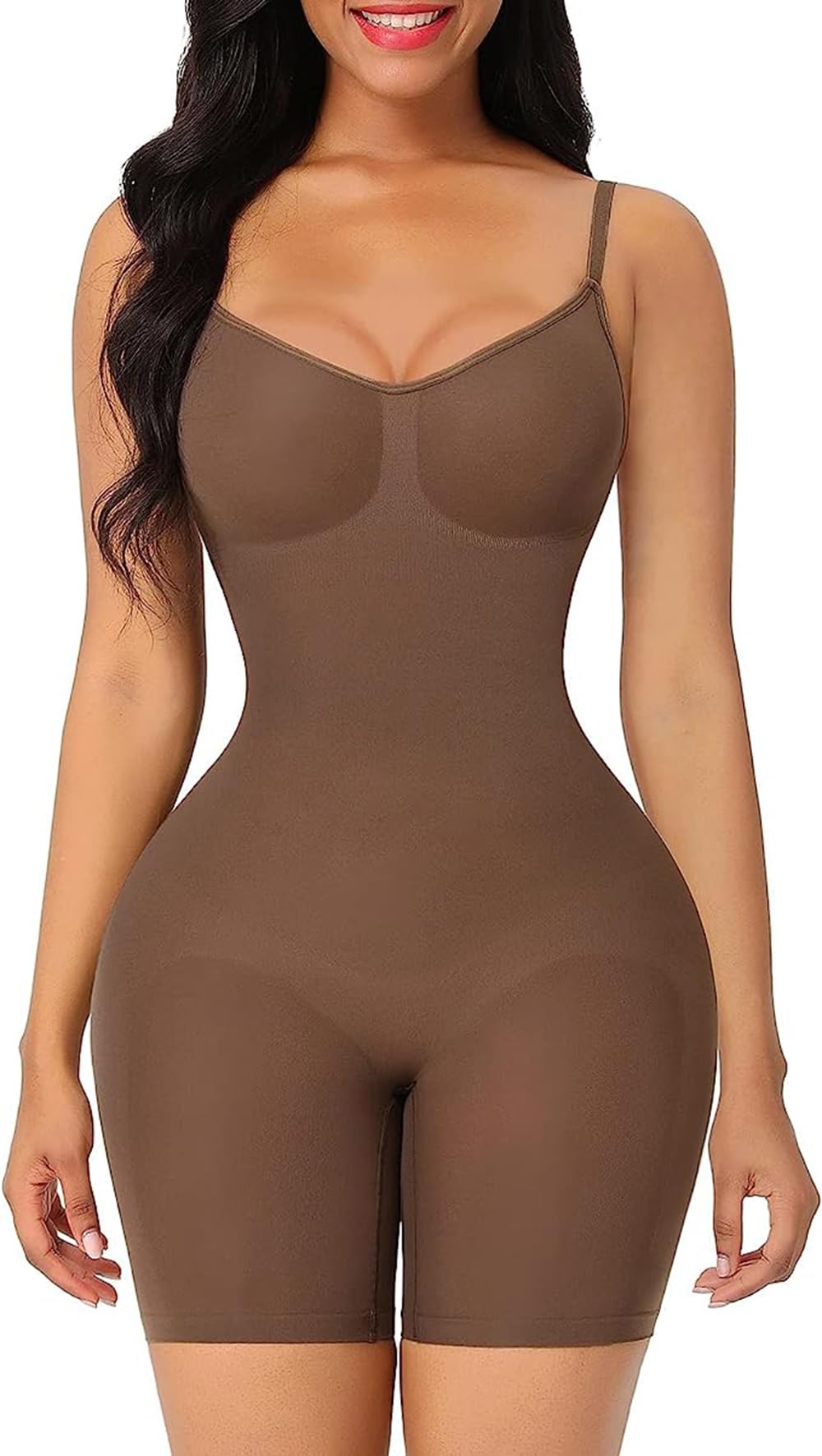 Women Nylon & Spandex Full Body High Compression Body Suit-image-24