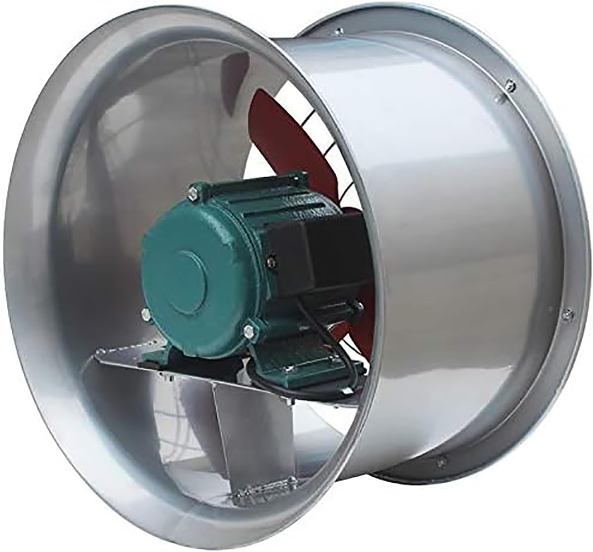 20 Inch Industrial Exhaust Fan, 370W 1400 RPM Low Noise (68dB), Heavy-Duty Steel Impeller, Ideal for Basements, Factories, Shipyards, Paint Fumes Removal