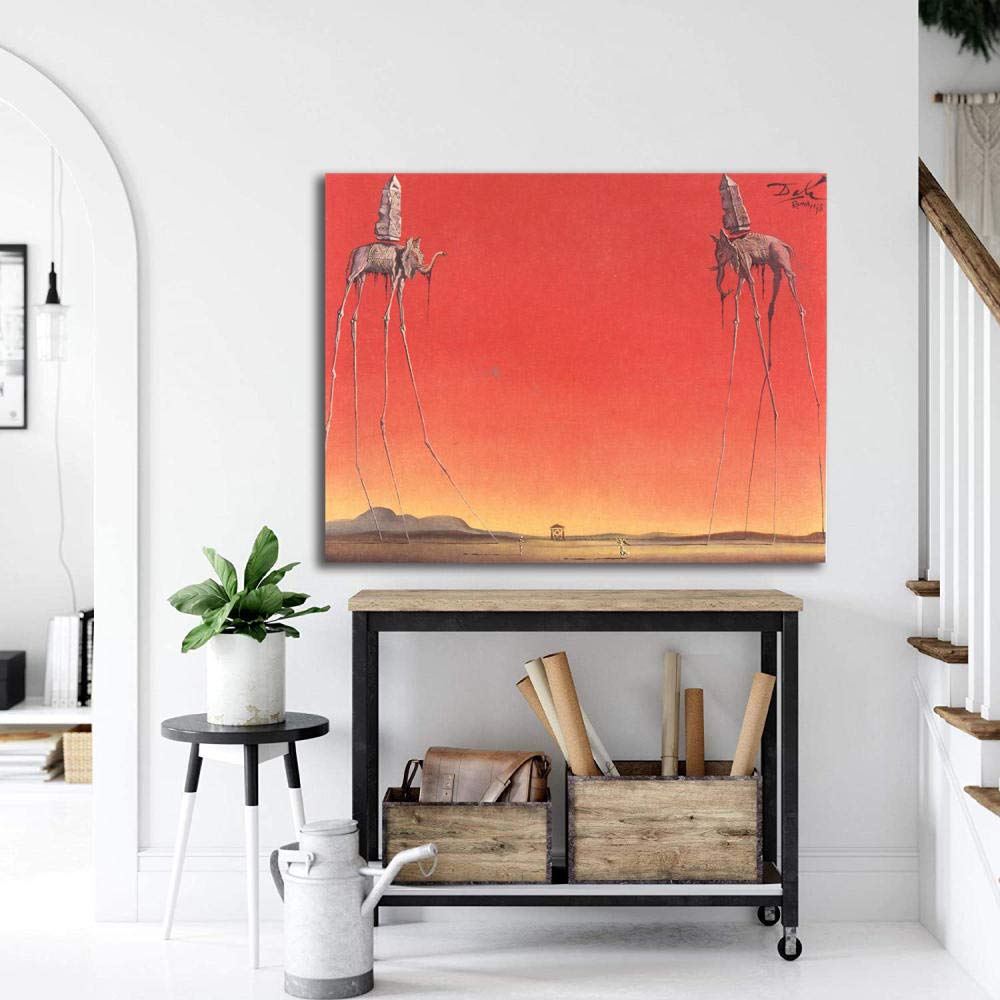 Amazon.co.jp: サルバドール・ダリ絵画版画複数サイズ帆布寝室