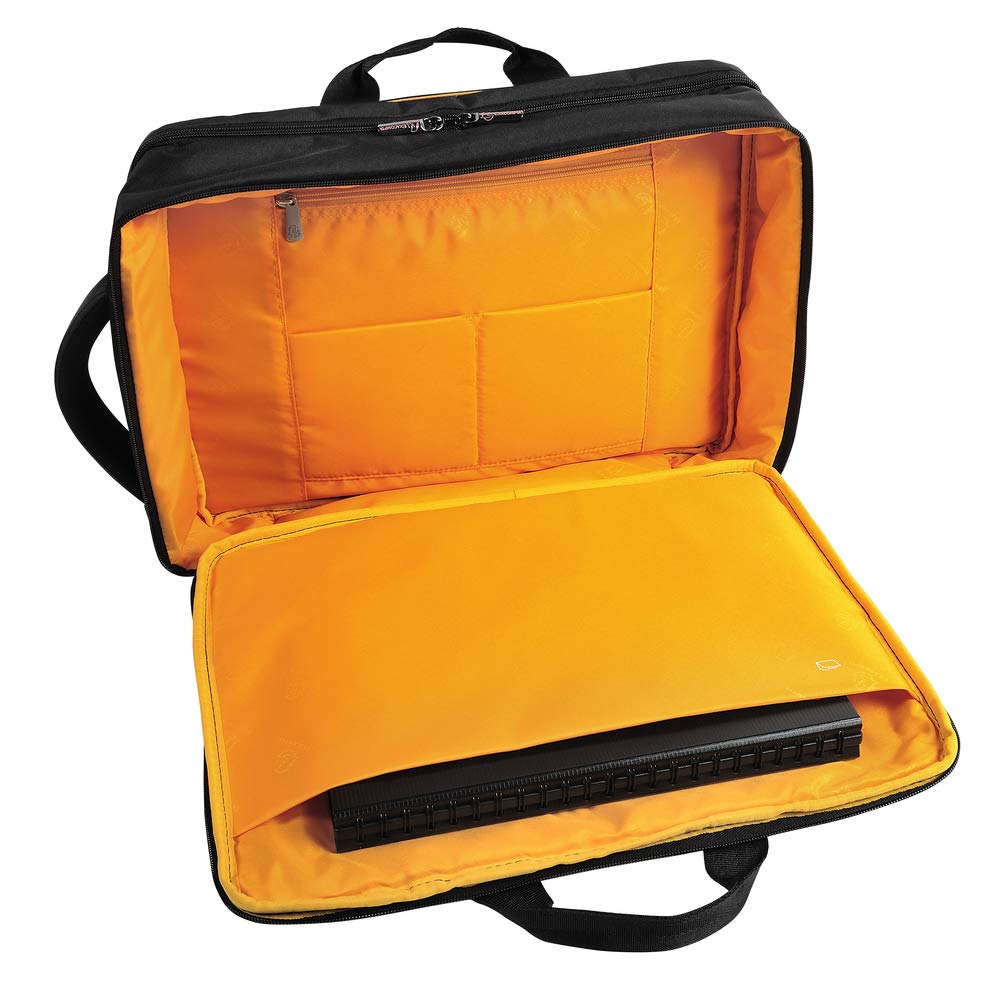 Exacompta 17734E Exactive, Borsa Zaino Nera Per Laptop 15.6 Pollici e Tablet, Poliestere di alta qualtià, Tasche Funzionali Per Riporre Vari Oggetti