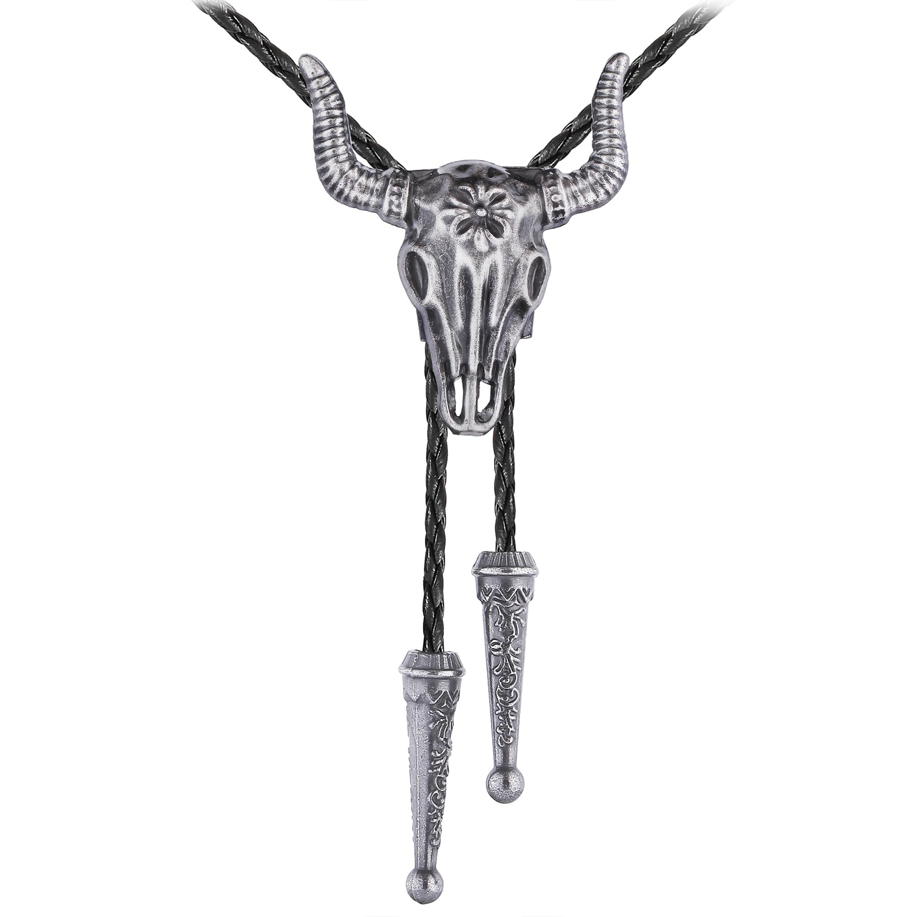 Native American Bolo Tie Rodeo Cowboy Leather Necktie Western Necklace Costume Accessories for Men,Women